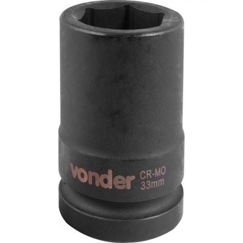 Soquete sextavado de impacto longo 33 mm encaixe 1 Soquete sextavado de impacto longo 33 mm encaixe 1