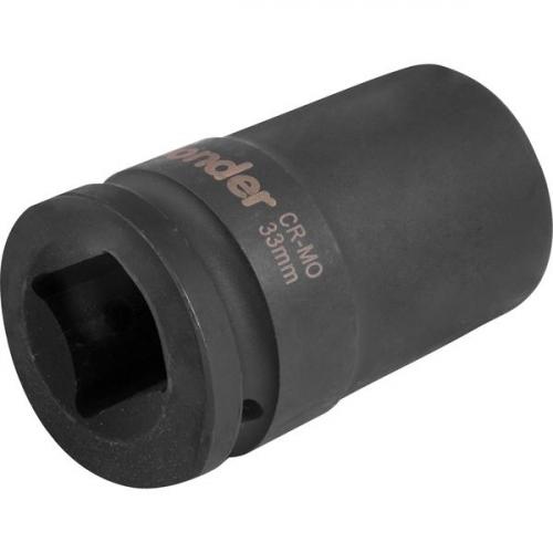 Soquete sextavado de impacto longo 33 mm encaixe 1 Soquete sextavado de impacto longo 33 mm encaixe 1