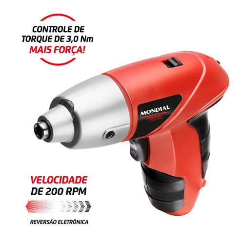Parafusadeira a bateria 4,8 volts com 11 bits e prolongador - Power Tools FPF-05  110V/220V Parafusadeira a bateria 4,8 volts com 11 bits e prolongador - Power Tools FPF-05  110V/220V