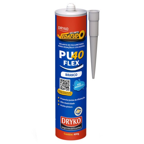 Adesivo selante PU cartucho 400g PU 40FLEX - VEDATUDO Adesivo selante PU cartucho 400g PU 40FLEX - VEDATUDO