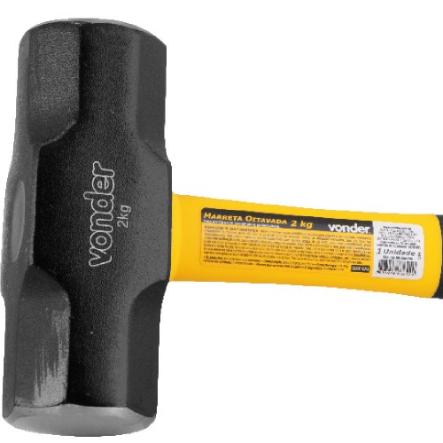 Marreta oitavada 2 kg com cabo de fibra - 35.89.004.200 Marreta oitavada 2 kg com cabo de fibra - 35.89.004.200