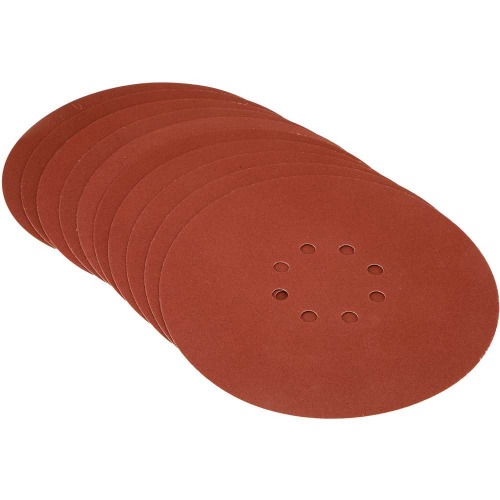 Disco de lixa com costado em pluma 225 mm grão 220 com 10 peças Disco de lixa com costado em pluma 225 mm grão 220 com 10 peças