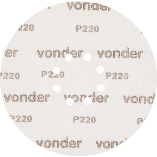 Disco de lixa com costado em pluma 225 mm grão 220 com 10 peças Disco de lixa com costado em pluma 225 mm grão 220 com 10 peças