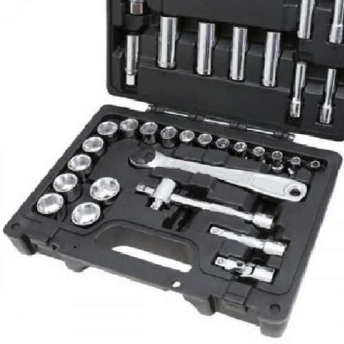 Jogo de soquete sextavado 6 a 24 mm encaixe 3/8 Jogo de soquete sextavado 6 a 24 mm encaixe 3/8