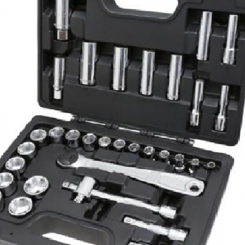 Jogo de soquete sextavado 6 a 24 mm encaixe 3/8 Jogo de soquete sextavado 6 a 24 mm encaixe 3/8