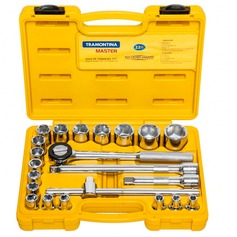 Jogo de soquete sextavado de 8 a 32 mm encaixe de 1/2 Jogo de soquete sextavado de 8 a 32 mm encaixe de 1/2