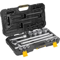 Jogo de soquete estriado 22 a 50 mm encaixe 3/4 Jogo de soquete estriado 22 a 50 mm encaixe 3/4