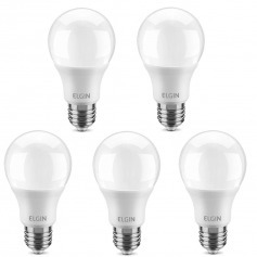 Kit 5 Lâmpadas led bulbo 12W 1050 lúmens branca fria - A60 Kit 5 Lâmpadas led bulbo 12W 1050 lúmens branca fria - A60
