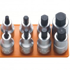 Jogo de chave soquete allen 4 a 17 mm encaixe 1/2 Jogo de chave soquete allen 4 a 17 mm encaixe 1/2