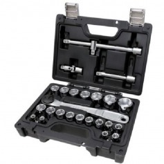 Jogo de soquete sextavado 8 a 32 mm encaixe 1/2 Jogo de soquete sextavado 8 a 32 mm encaixe 1/2