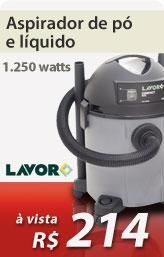 Aspirador de p&oacute; e l&iacute;quido 1.250 watts capacidade para 21 litros - COMPACT - Lavor