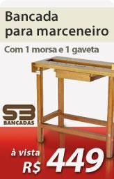 Bancada para marceneiro com 1 morsa e 1 gaveta - SB-134 - SB