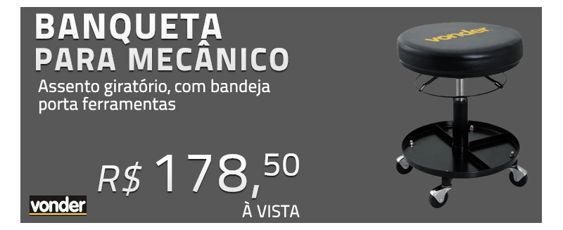 Banqueta para mec&acirc;nico com bandeja porta ferramentas - 35.79.120.000