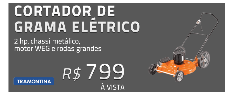 Cortador de grama el&eacute;trico 2 hp corte de 50 cm sem recolhedor - CE50M
