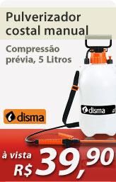 Pulverizador costal manual de compress&atilde;o pr&eacute;via 5 litros - Disma