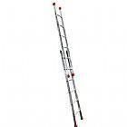 Escada de alum�nio extens�vel 2 x 13 degraus 4,20 x 7,20 m - MODELO 3 em 1 