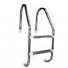 Escada de inox para piscina 5 degraus pl�stico 