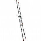 Escada de alum�nio extens�vel 2 x 15 degraus 4,70 x 8,40 m  - MODELO 3 EM 1