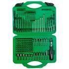 Jogo de brocas / bits para furar e parafusar com 118 pe�as