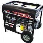 Gerador de energia � diesel 6 kva pot�ncia de 10 hp monof�sico - TD7000CXE