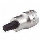 Chave soquete torx encaixe 1/2&rsquo;&rsquo; a�o cromo van�dio T30 cartela 