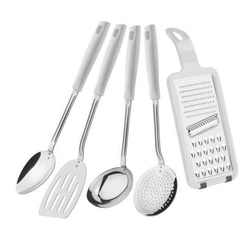 Jogo de utensílios 5 peças branco - EASY Jogo de utensílios 5 peças branco - EASY