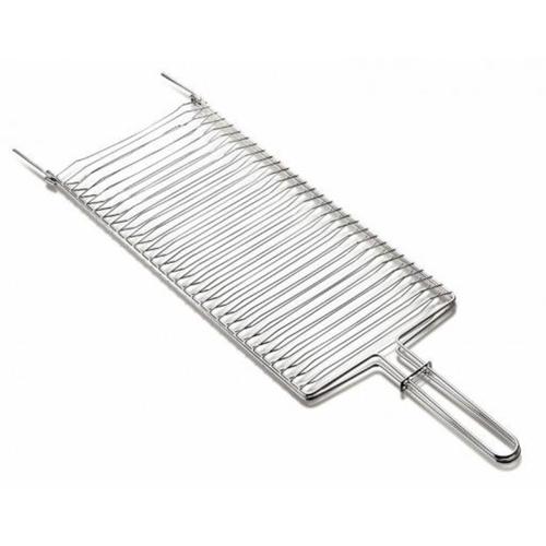 Grelha para churrasco em aço inox 56 x 17 cm Grelha para churrasco em aço inox 56 x 17 cm