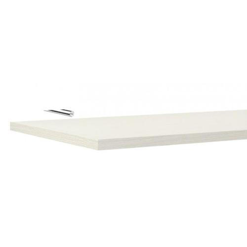 Prateleira de madeira branca com suporte 25 x 60 cm Prateleira de madeira branca com suporte 25 x 60 cm