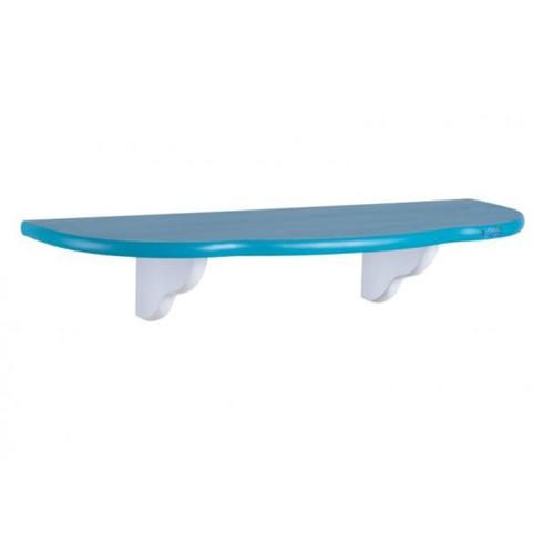 Prateleira kids azul com suporte 25,5 x 60 cm Prateleira kids azul com suporte 25,5 x 60 cm