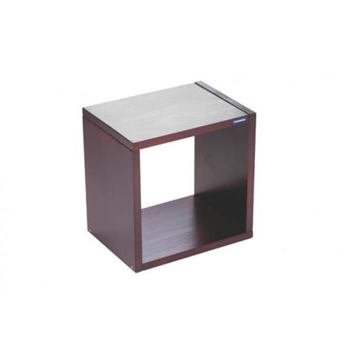 Cubo decorativo de madeira 258 x 220 x 258 tabaco Cubo decorativo de madeira 258 x 220 x 258 tabaco