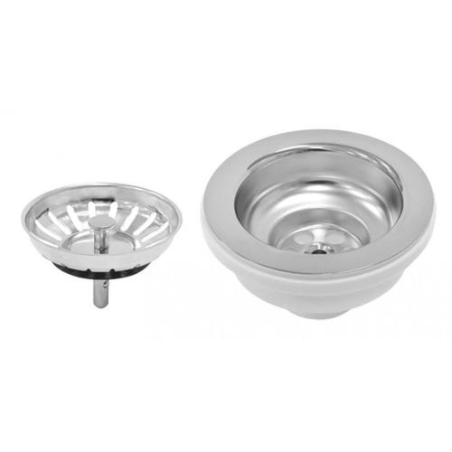 Válvula em aço inox para pia 4. ½ Válvula em aço inox para pia 4. ½