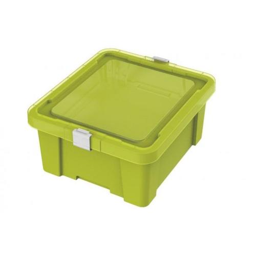 Caixa em polipropileno 416 x 355 x 180 mm verde Caixa em polipropileno 416 x 355 x 180 mm verde