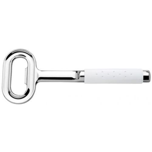 Abridor de lata em aço com cabo em ABS branco Abridor de lata em aço com cabo em ABS branco
