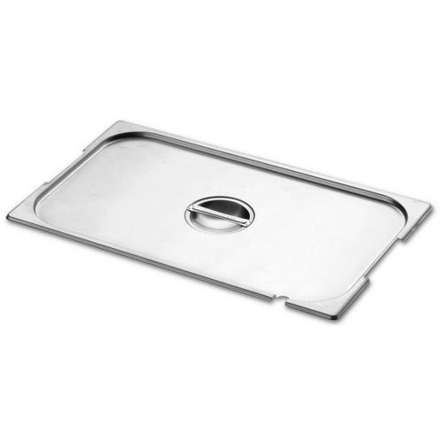 Tampa para cuba em aço inox com recorte para concha e alças 17 x 16 cm Tampa para cuba em aço inox com recorte para concha e alças 17 x 16 cm