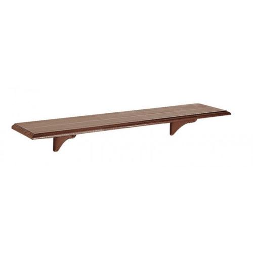Prateleira reta em madeira pinus 40 x 20 cm tabaco Prateleira reta em madeira pinus 40 x 20 cm tabaco