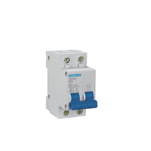 Disjuntor DIN bipolar 2P 6A curva C - TR3KA Disjuntor DIN bipolar 2P 6A curva C - TR3KA