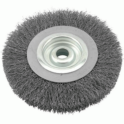 Escova de aço circular ondulada 8 x 1 x 3/4 Escova de aço circular ondulada 8 x 1 x 3/4