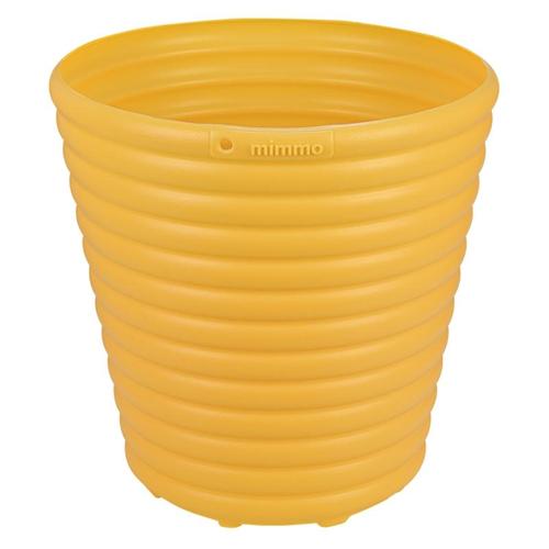 Cachepô para flores em plástico amarelo 5,5 litros - Mimmo Cachepô para flores em plástico amarelo 5,5 litros - Mimmo