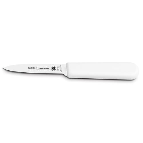 Faca para legumes em aço inox cabo branco 3 Faca para legumes em aço inox cabo branco 3