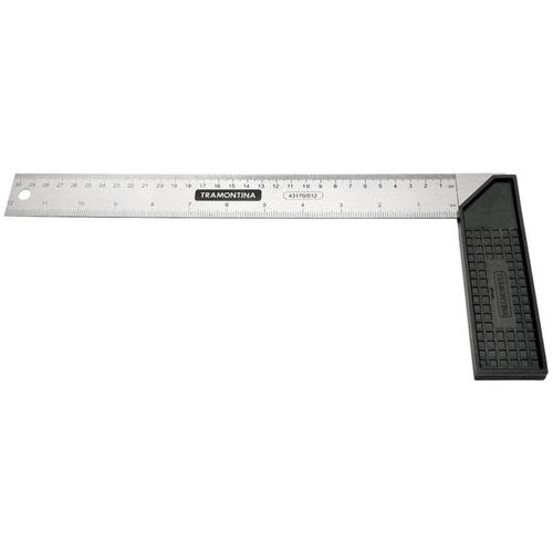 Esquadro em aço 30 cm cabo plástico Esquadro em aço 30 cm cabo plástico