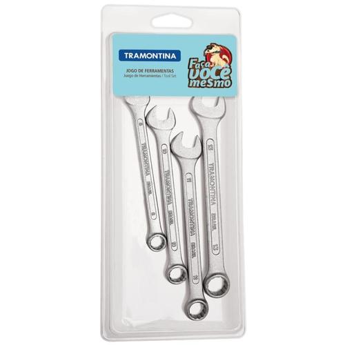 Jogo de chave combinada 8 a 13 mm 4 peças Jogo de chave combinada 8 a 13 mm 4 peças