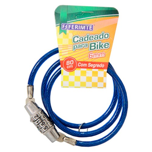 Cadeado para bicicleta 80 cm com segredo - LC637 Cadeado para bicicleta 80 cm com segredo - LC637