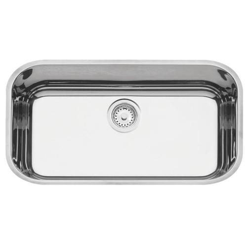 Cuba em aço inox polido 56 x 34 cm com válvula - PERFECTA Cuba em aço inox polido 56 x 34 cm com válvula - PERFECTA