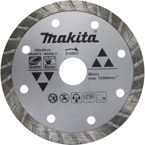 Disco diamantado corte a seco 105 mm turbo para mármore e granito - D-42553 Disco diamantado corte a seco 105 mm turbo para mármore e granito - D-42553