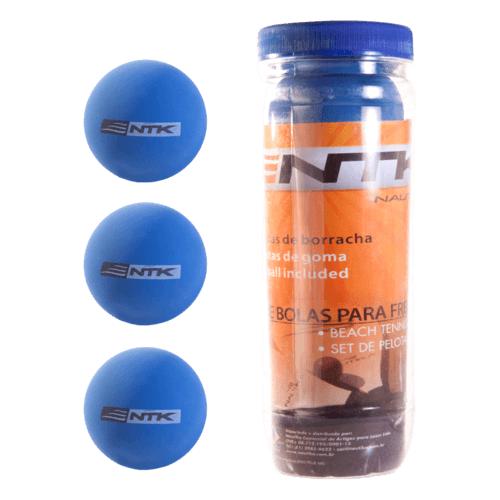 Kit de bolas para frescobol com 3 unidades Kit de bolas para frescobol com 3 unidades