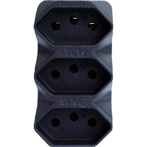 Adaptador para tomada 3 pinos 10A Adaptador para tomada 3 pinos 10A