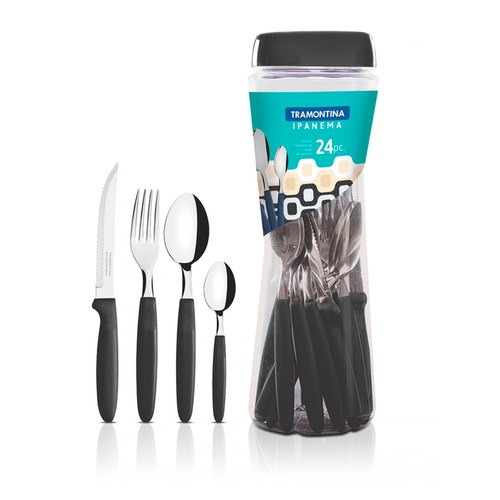 Faqueiro em aço inox 24 peças- LEME Faqueiro em aço inox 24 peças- LEME