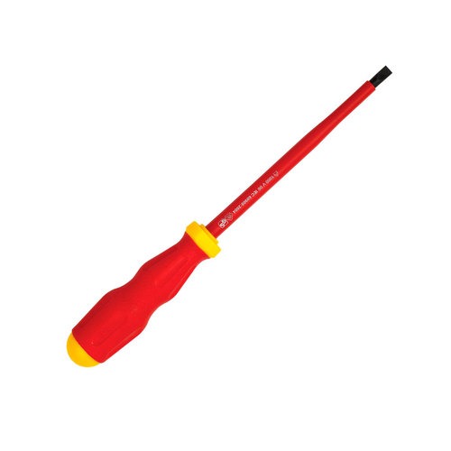 Chave de fenda isolada 4 mm x 100 mm aço endurecido e temperado Chave de fenda isolada 4 mm x 100 mm aço endurecido e temperado