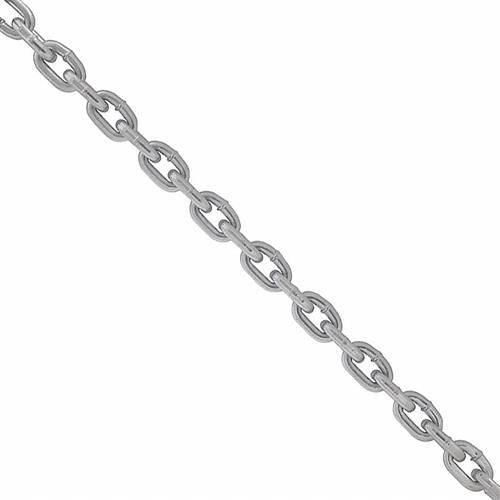 Corrente zincada em aço carbono 6,4 mm elos longos - (vendida por metro) Corrente zincada em aço carbono 6,4 mm elos longos - (vendida por metro)