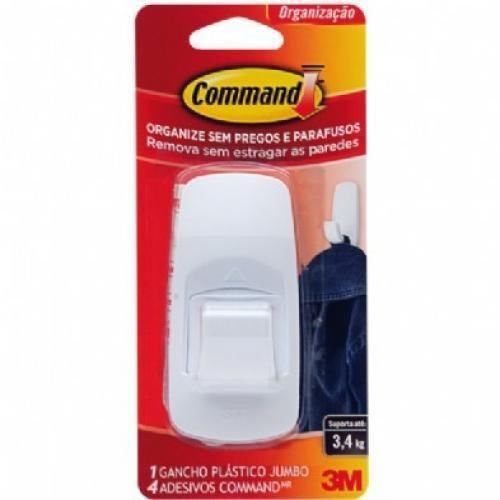 Gancho para fixar em paredes com adesivo jumbo - COMMAND Gancho para fixar em paredes com adesivo jumbo - COMMAND